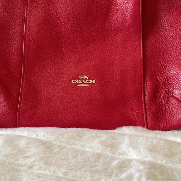 Authentic Red Coach Bag - Picture 2 of 6